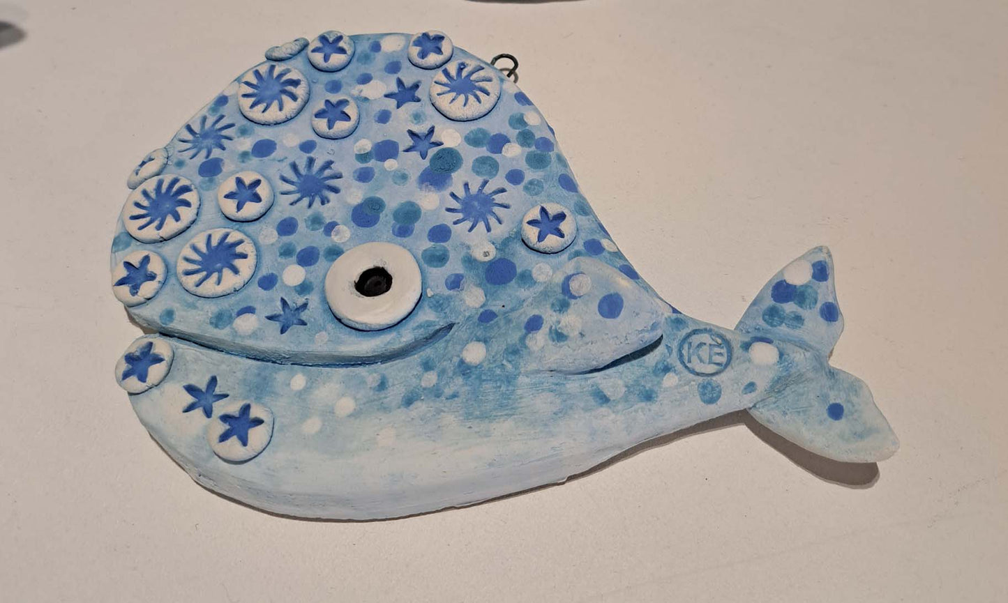 Kate Ellis - Whale wall hanging plaque