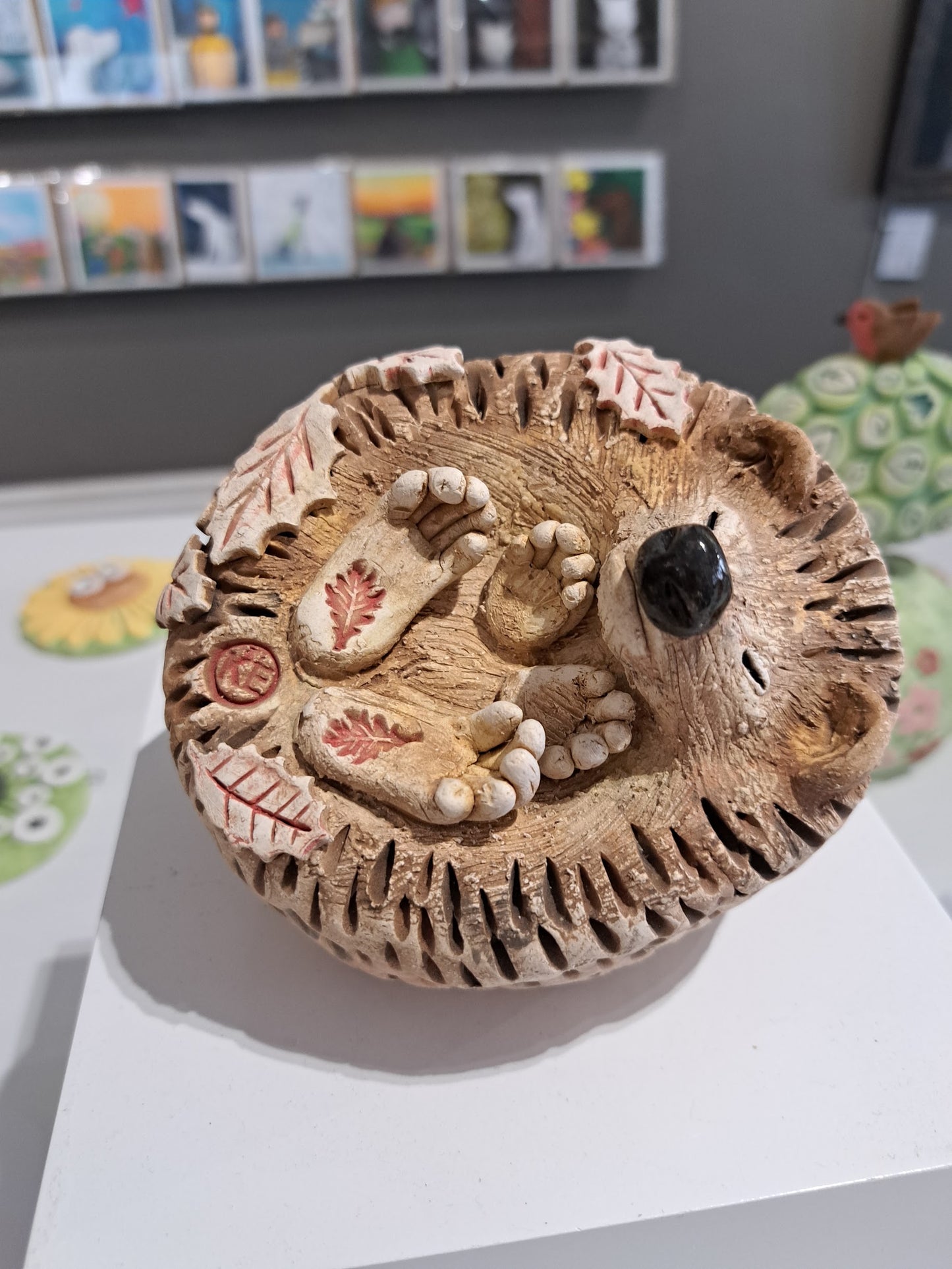Kate Ellis - Hedgehog ceramic sculpture