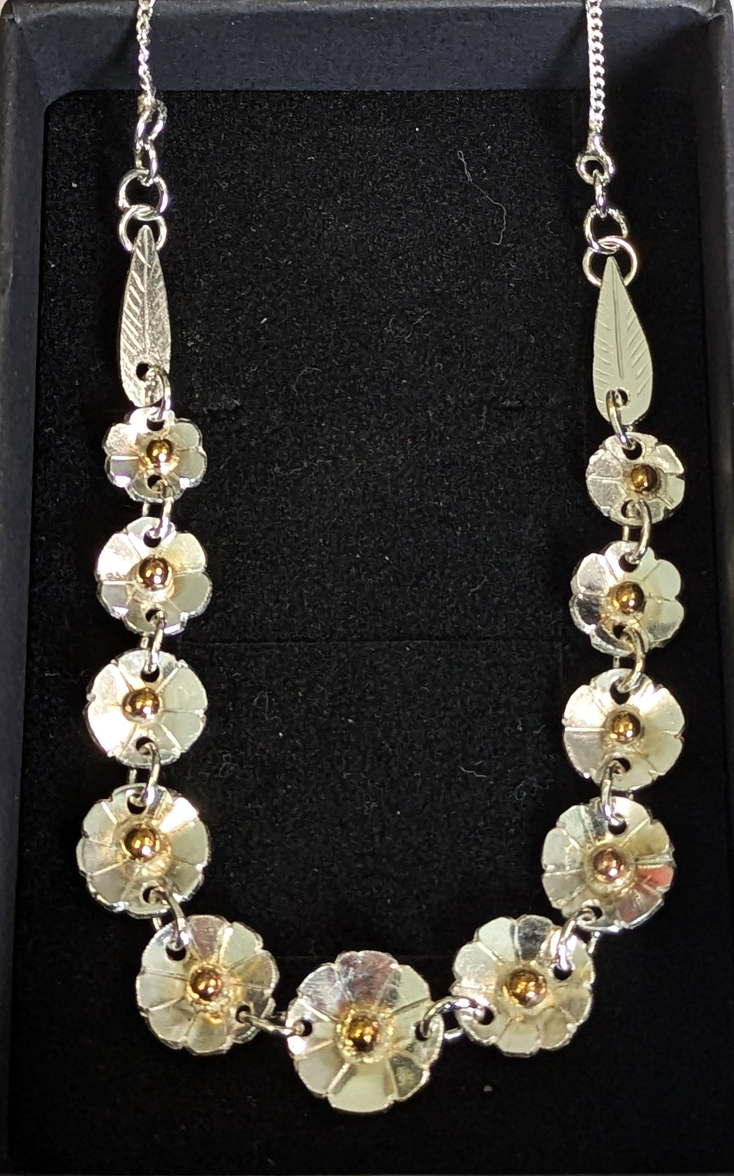 Karen J Ward - Daisy Chain Necklace - Silver Challenge May