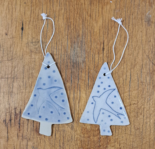 Lorna Gilbert Ceramics - Hanging Christmas Decoration