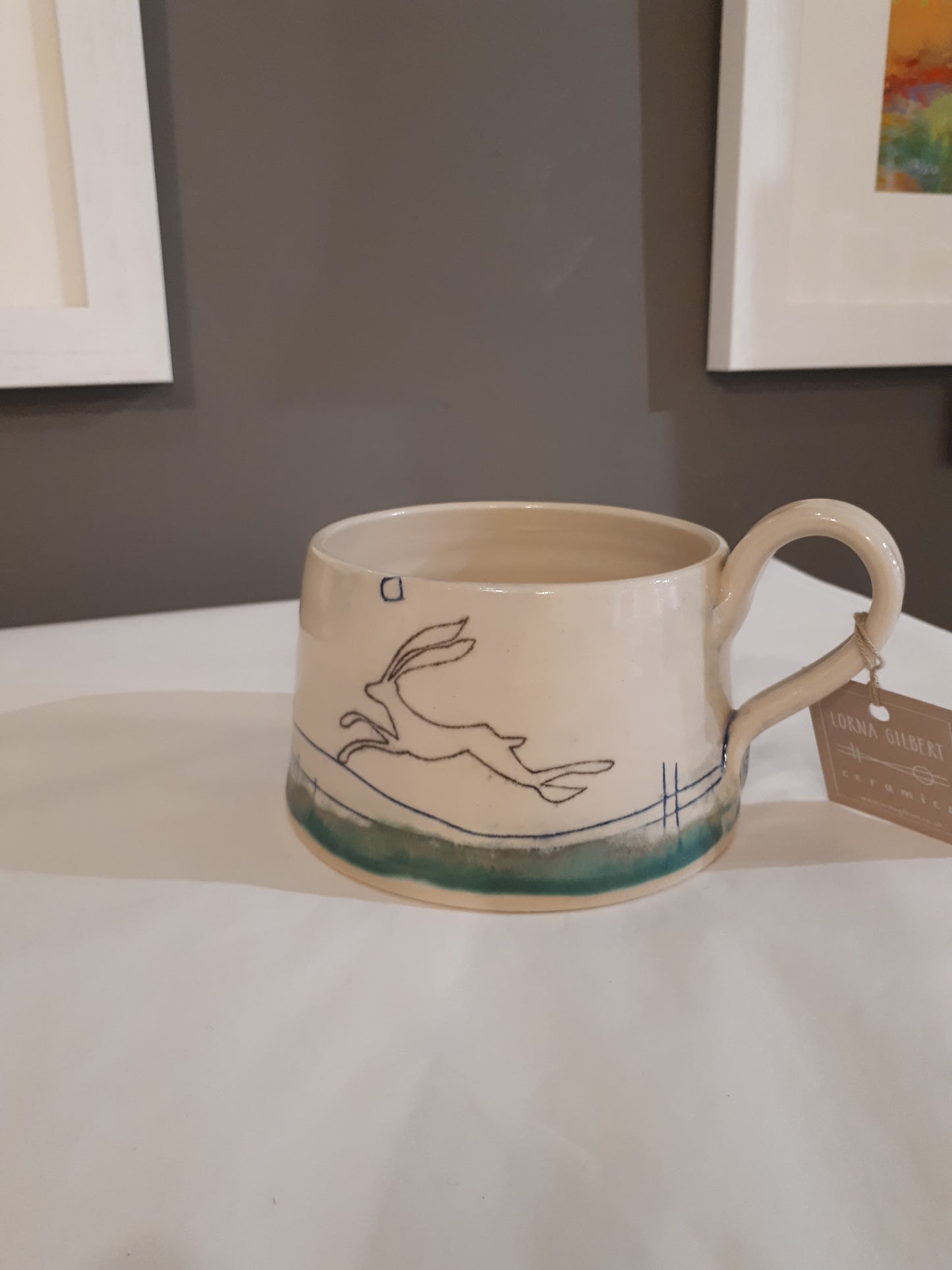 Lorna Gilbert Ceramics - Leaping Hare Cup