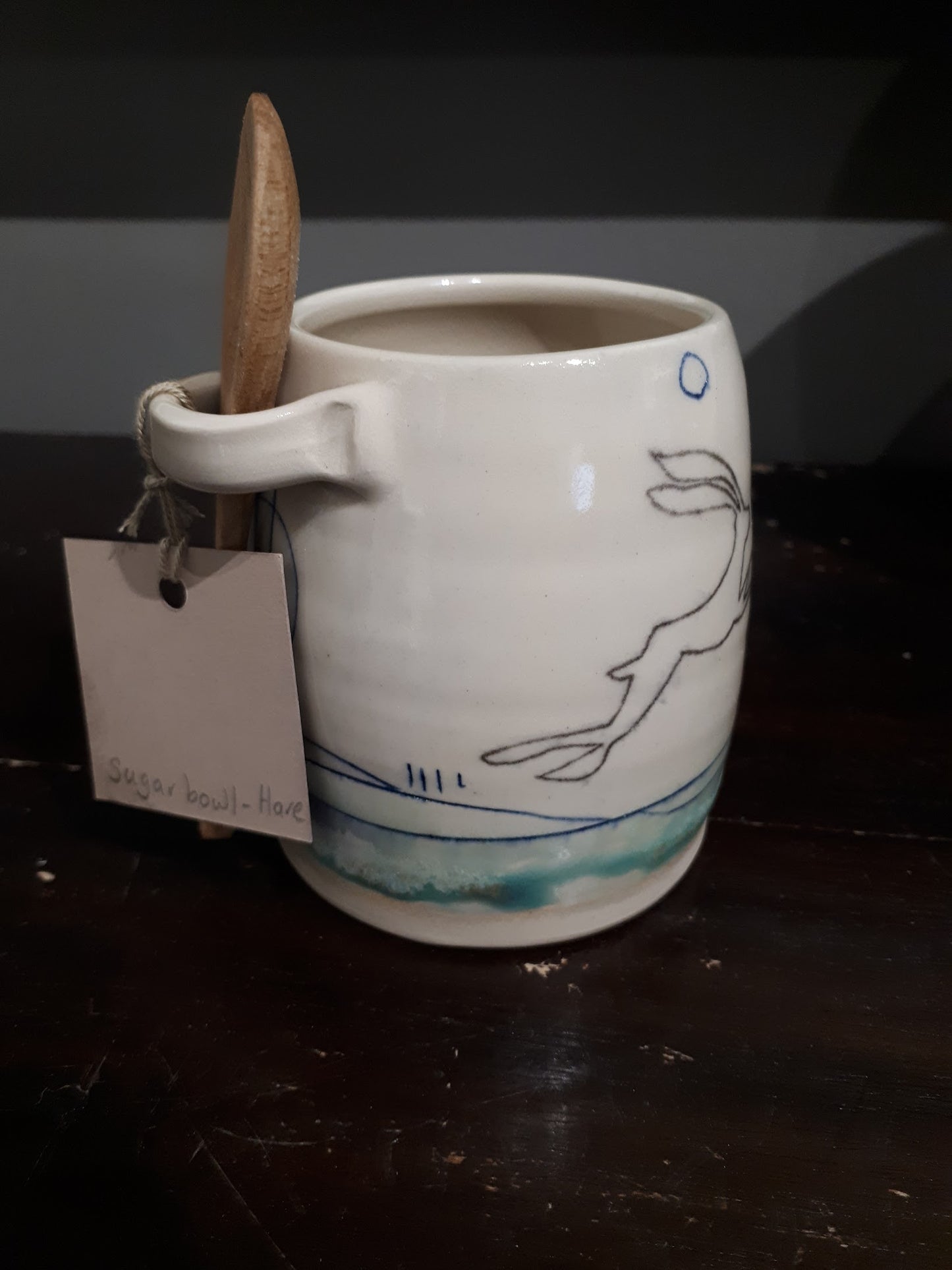 Lorna Gilbert Ceramics - Sugar Bowls (with wooden spoons) various