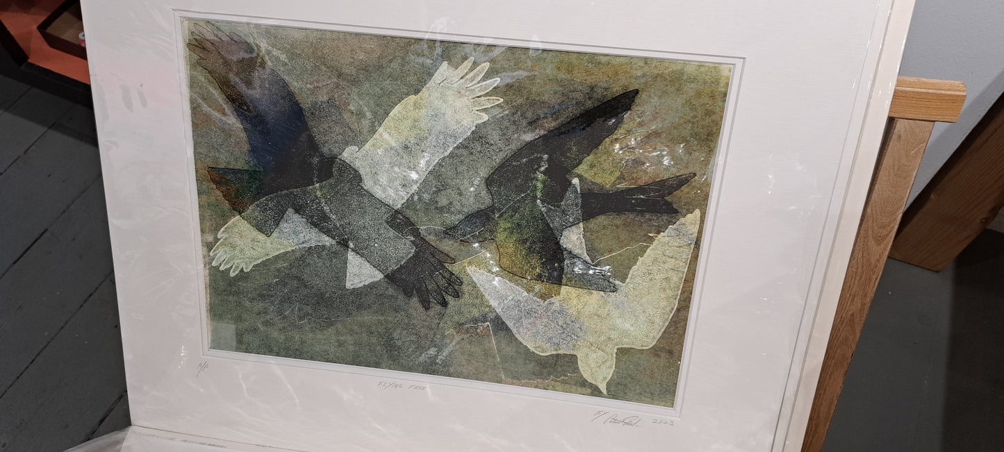 Patrick Smith - Mono Print, Flying Free