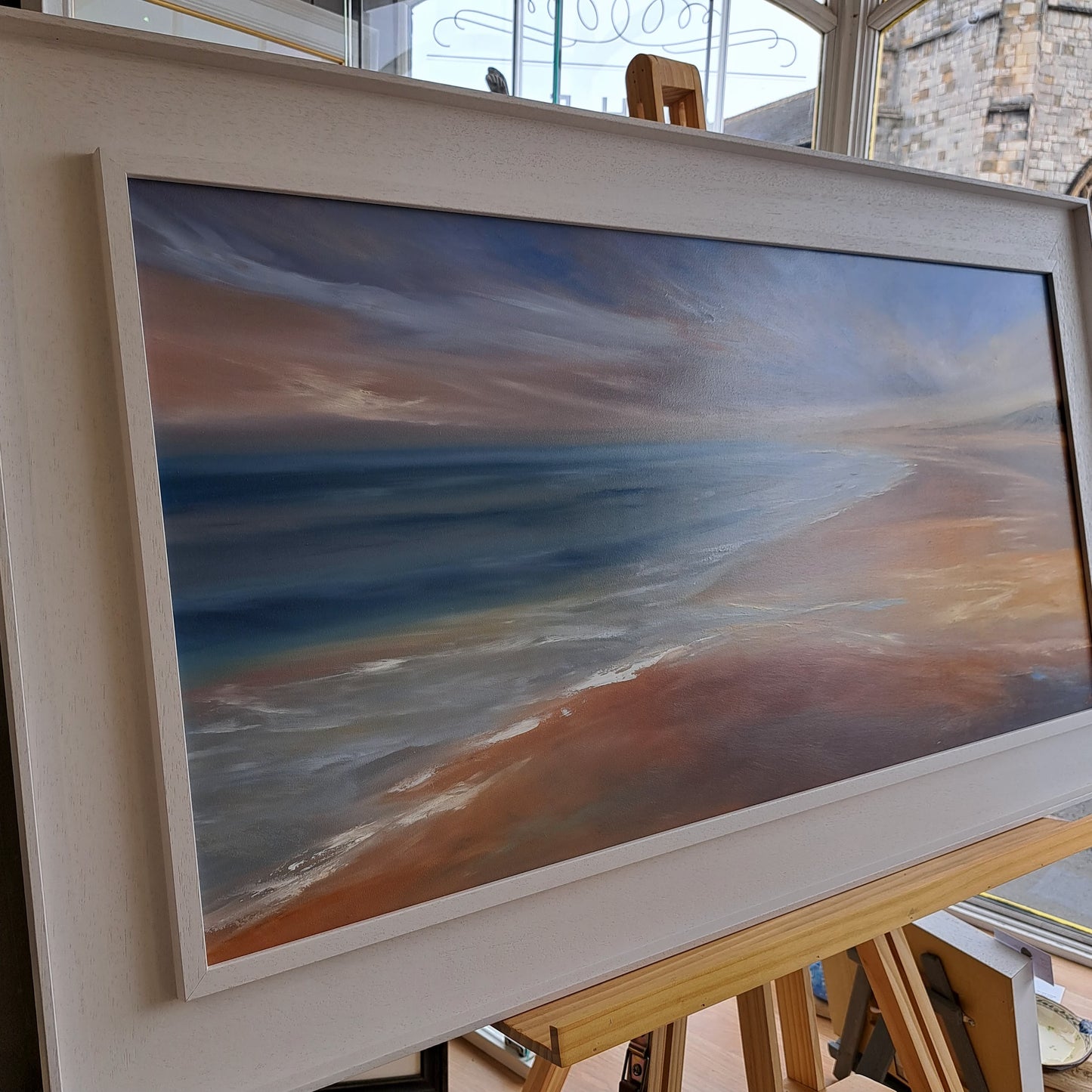 Andrea Mosey - Standing at the Shoreline - original oil painting
