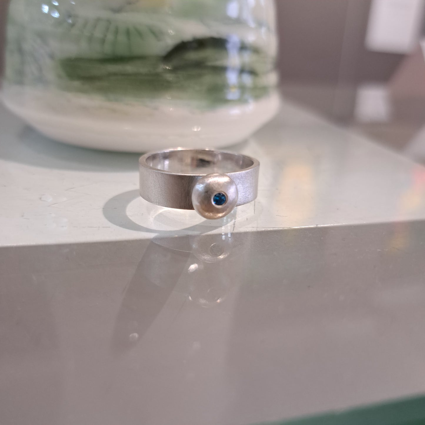 Carole Ramsden Silver - CR164 - Silver and cubic zirconia nugget ring
