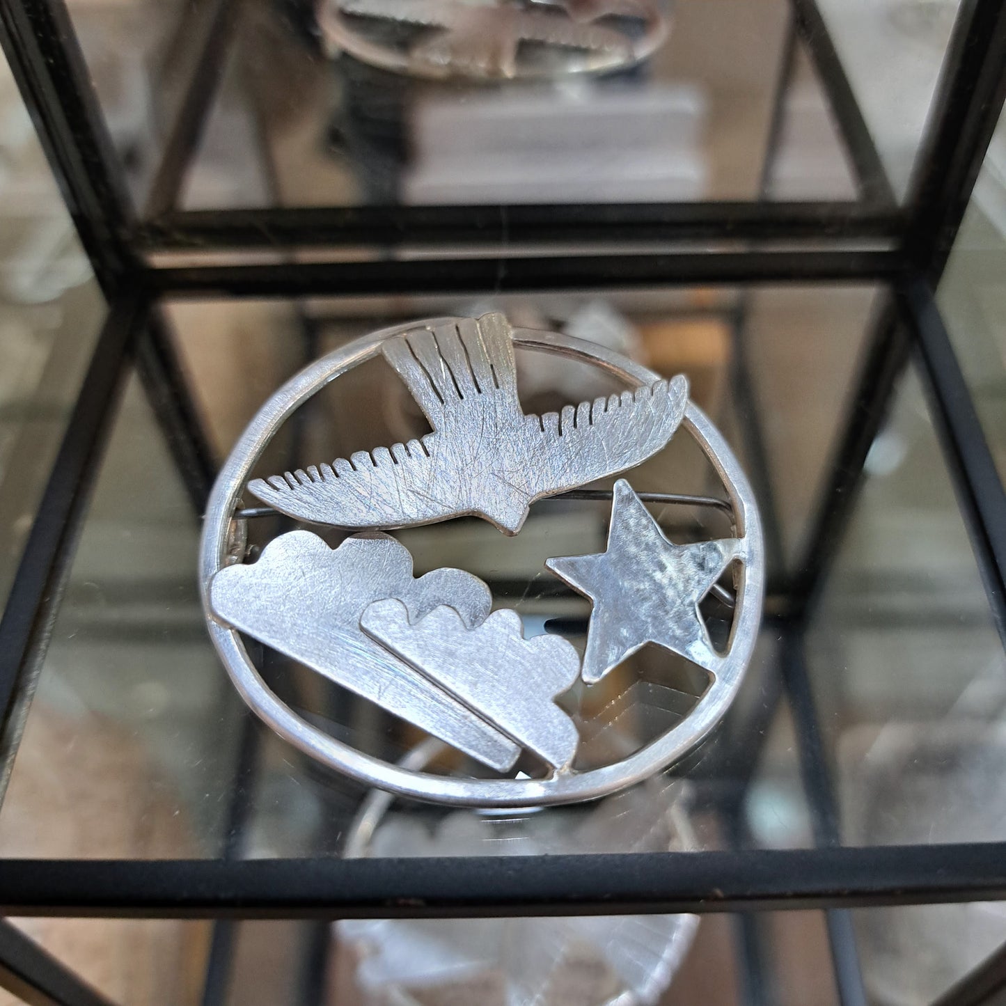 Carole Ramsden Silver - CR153 - Flying bird brooch