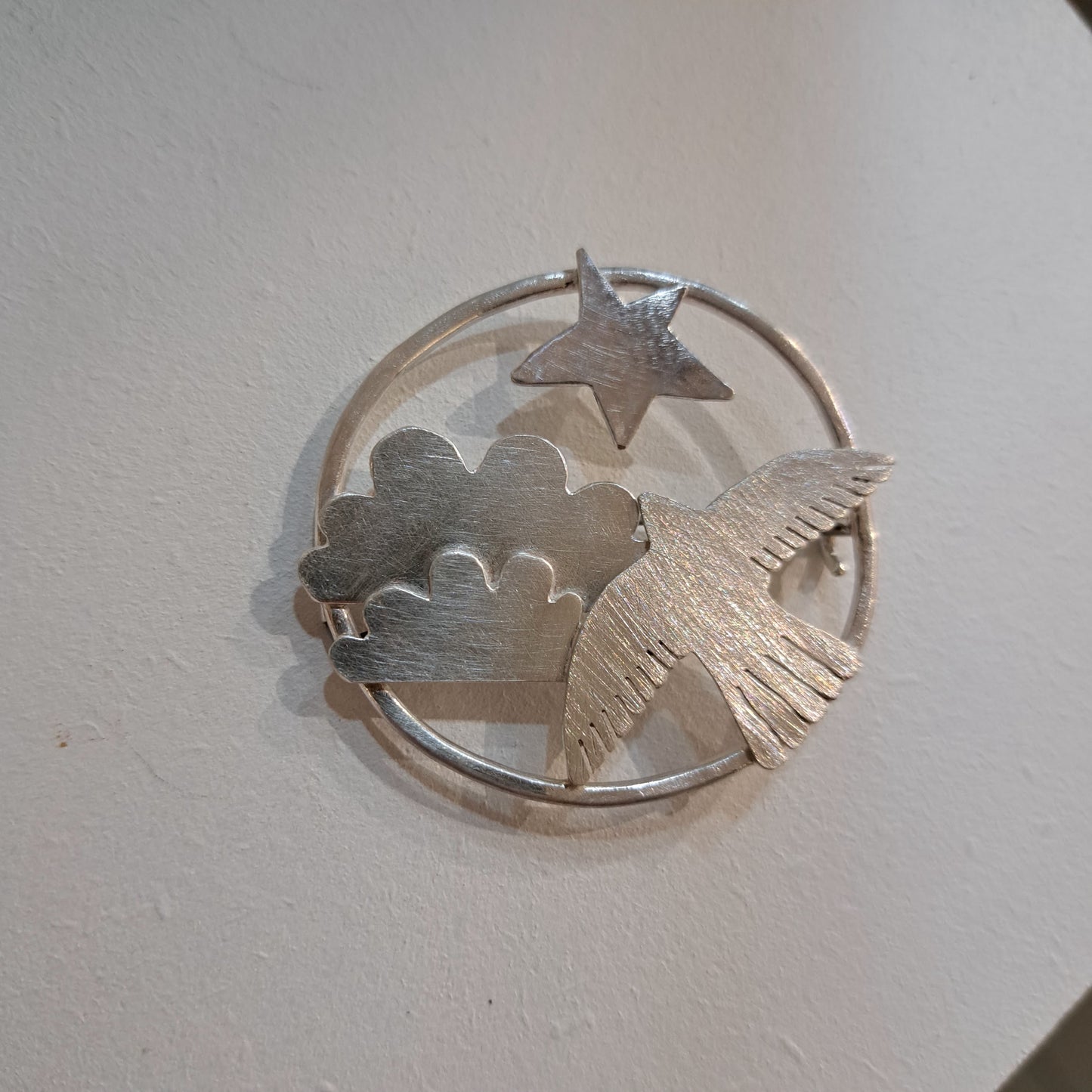 Carole Ramsden Silver - CR153 - Flying bird brooch
