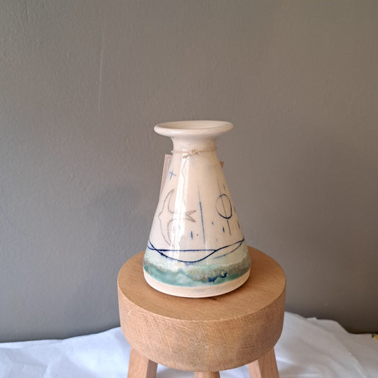 Lorna Gilbert Ceramics - Flared Bud Vase Small