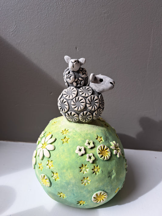 Kate Ellis - Herdwick sheep on a Hill