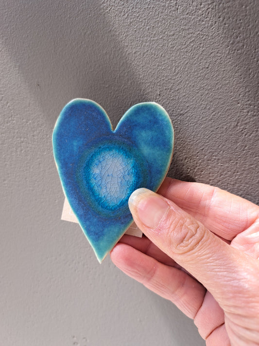 Lorna Gilbert Ceramics - Blue Hanging Heart