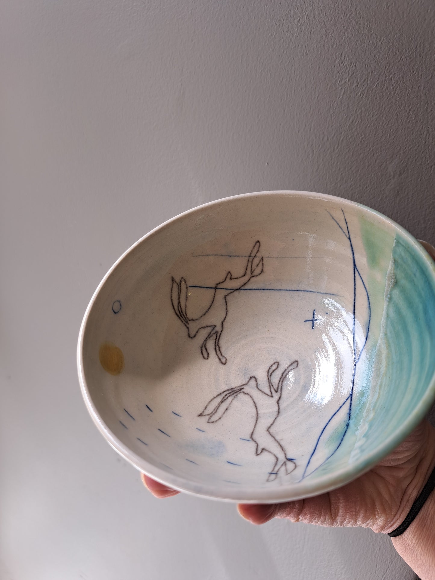 Lorna Gilbert Ceramics - Leaping Hare Tapas bowl