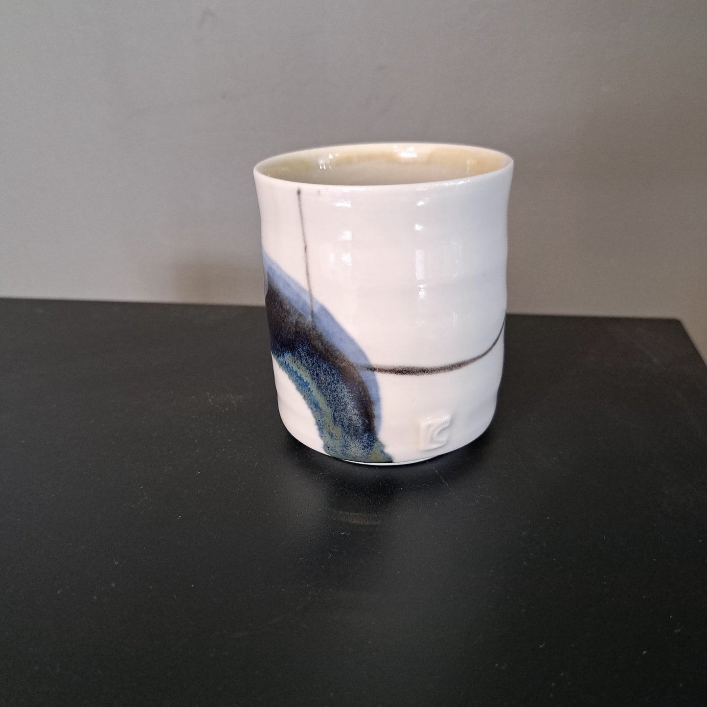 Rebecca Callis Porcelain - Small decorated beaker