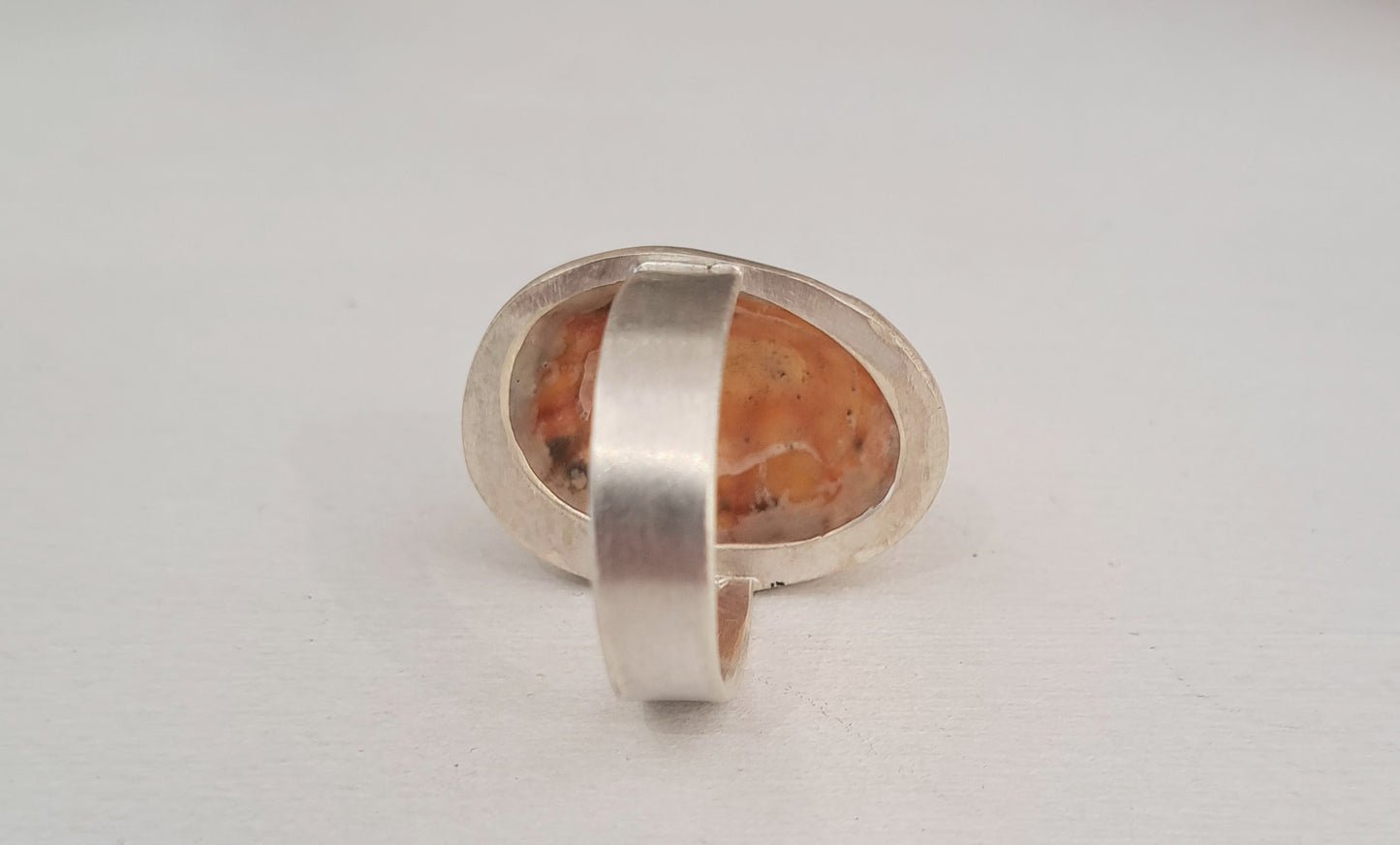 Carole Ramsden Silver - CR163 - Limpet shell and silver band ring