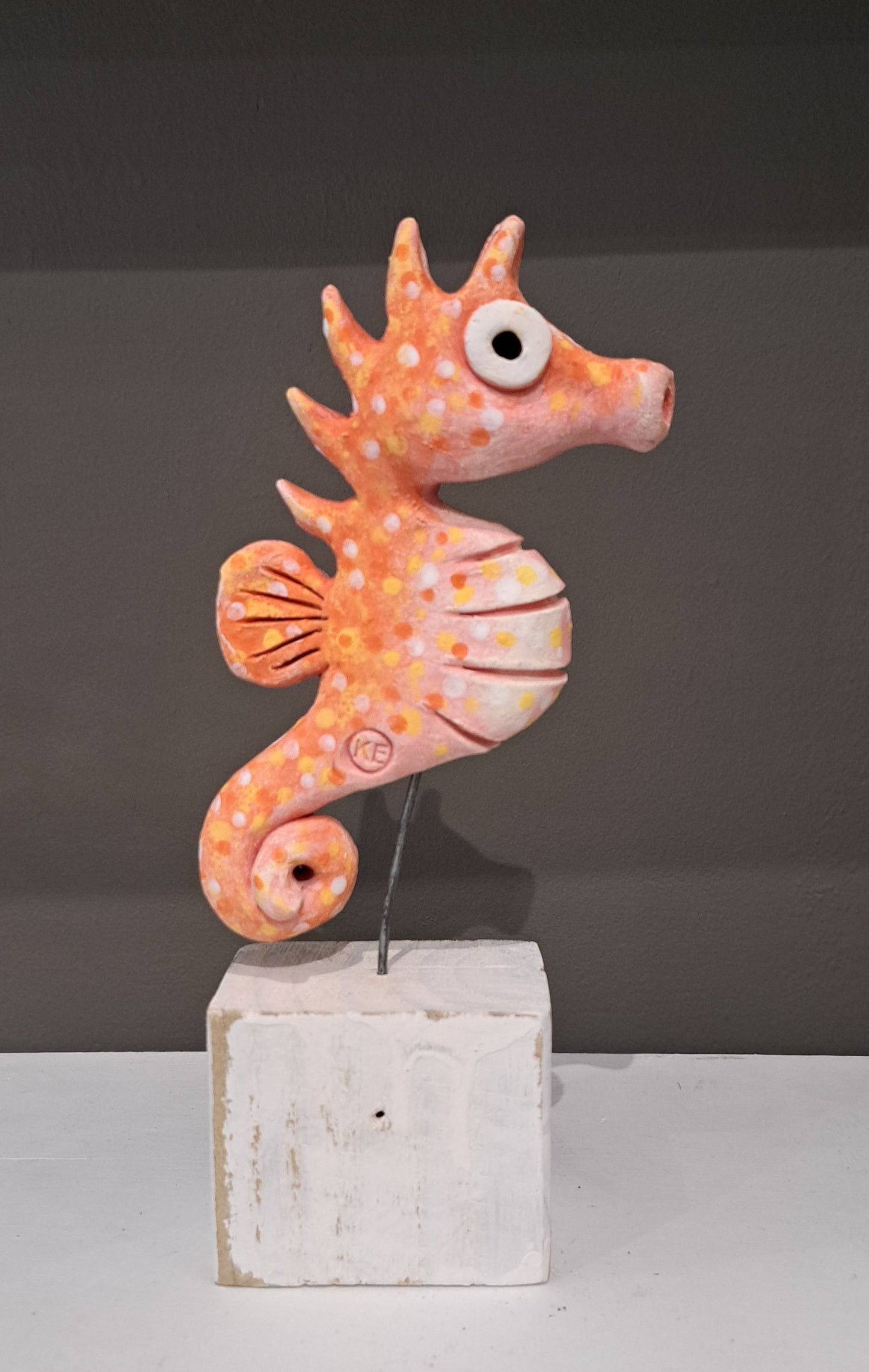 Kate Ellis - Seahorse on wood