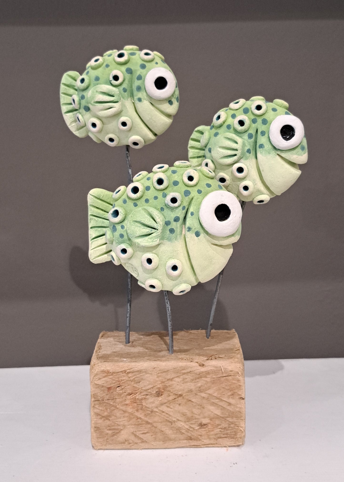 Kate Ellis - Three puffer fish