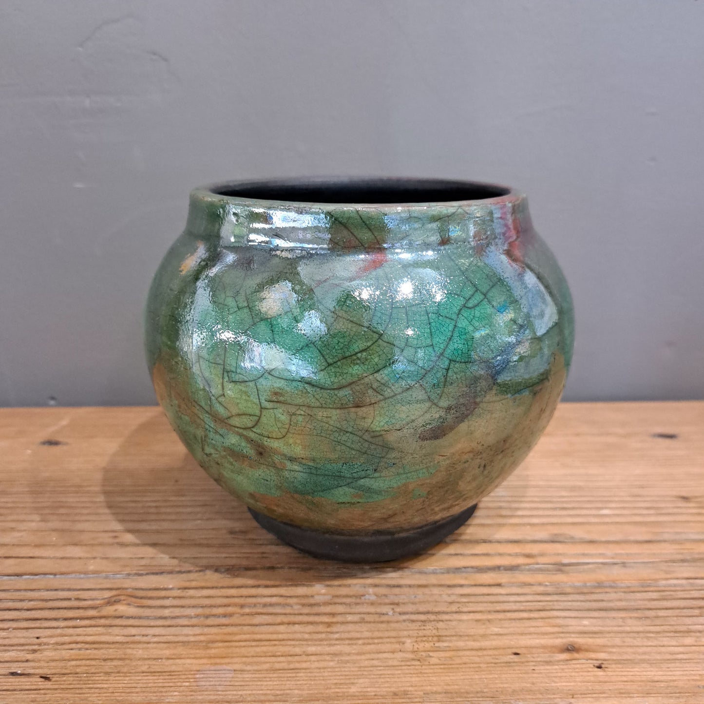 Laura Lee Ceramics - Medium Bowl Shaped Raku Vase