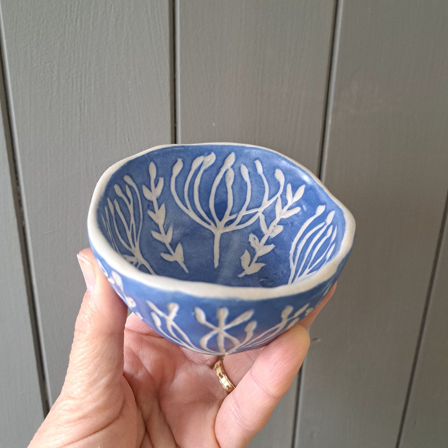 Natalie Elderton - Blue Agapanthus Small Bowls