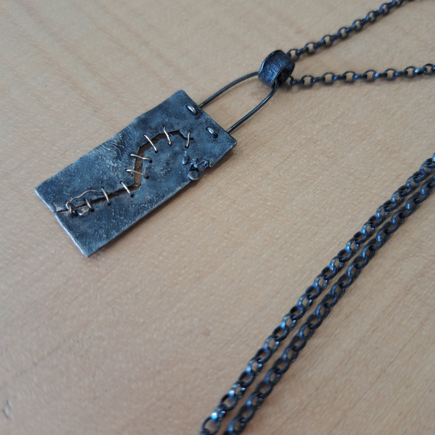 Archilogical Silver & Gold Pendant - Tears, Tears and scars