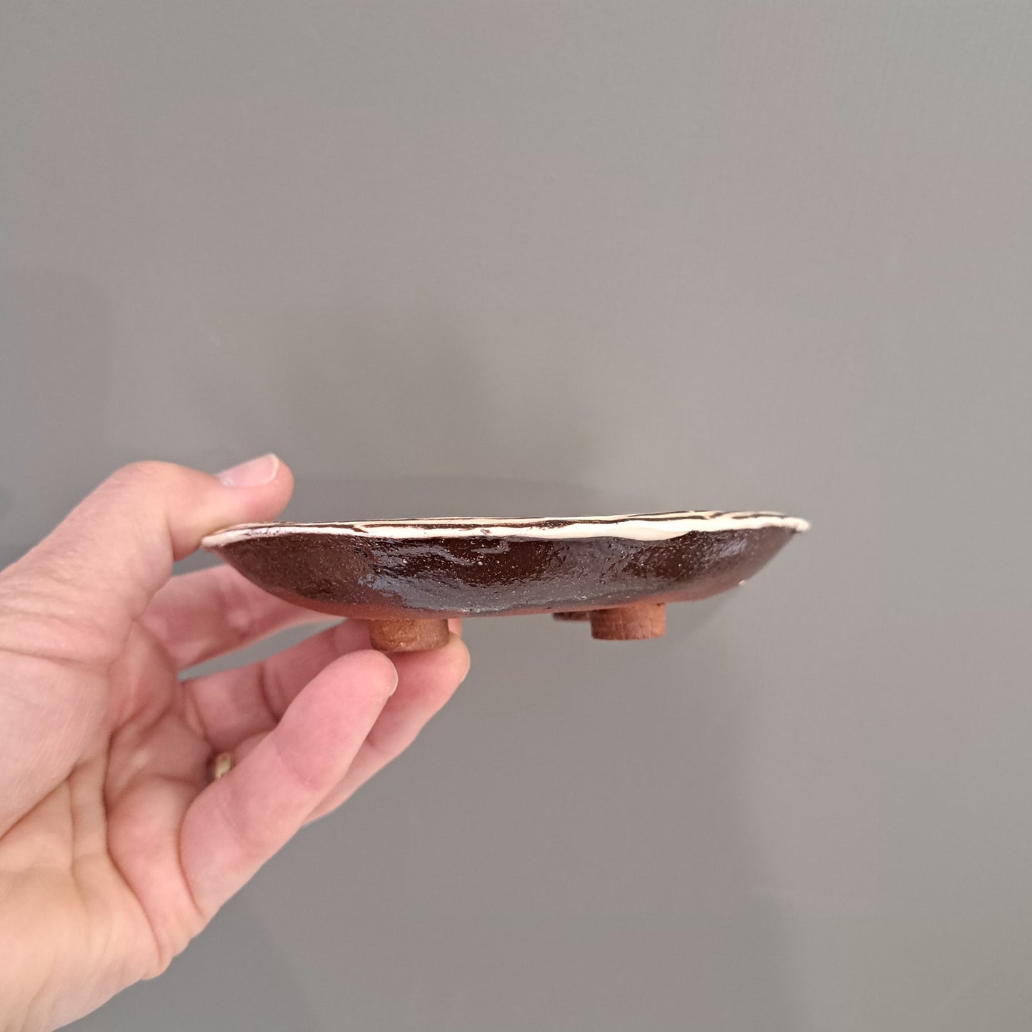 Adrift Pottery - Bird small round dish 3