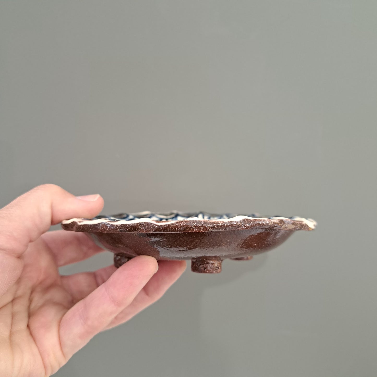 Adrift Pottery - Owl small round dish 2
