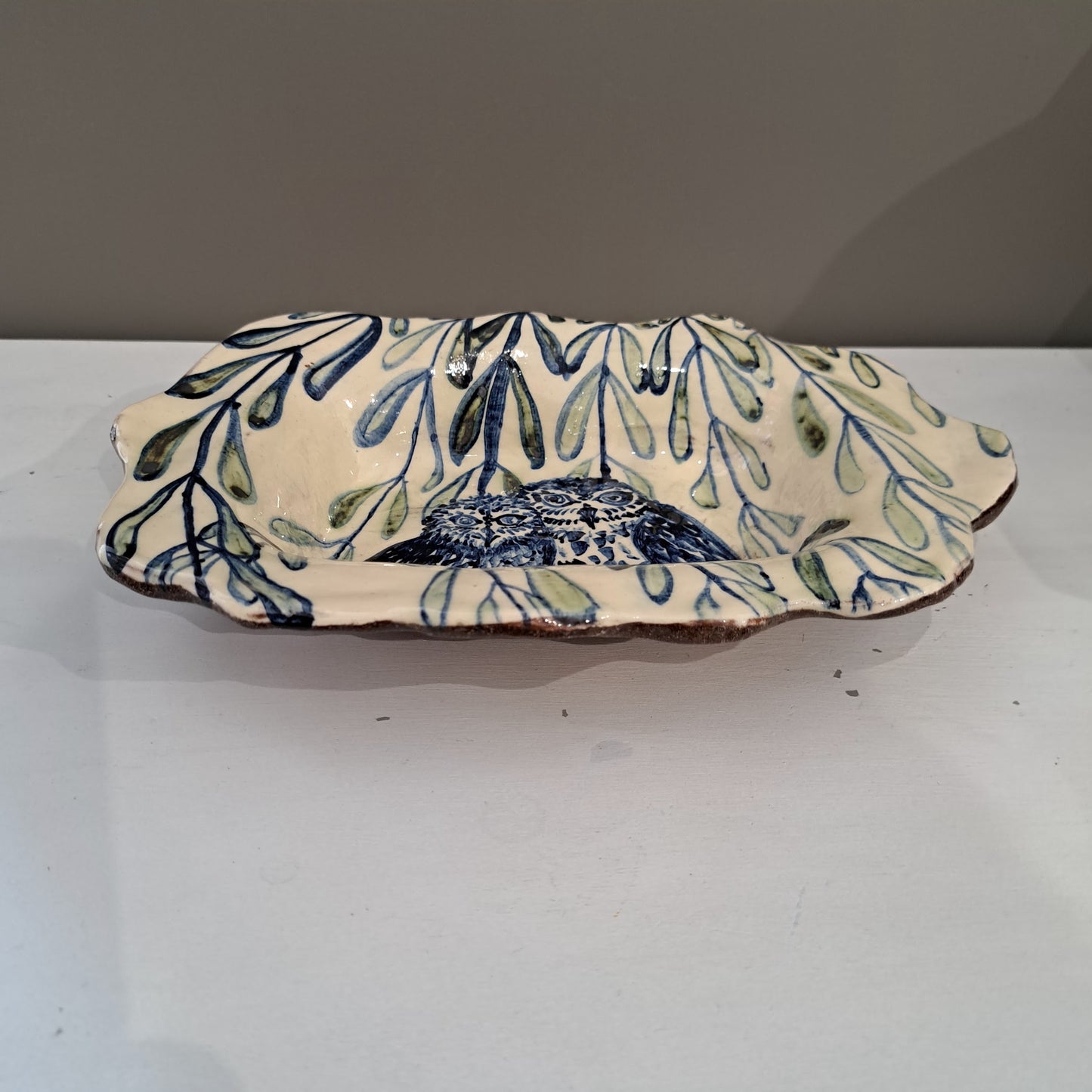 Adrift Pottery - Two owls dish 17