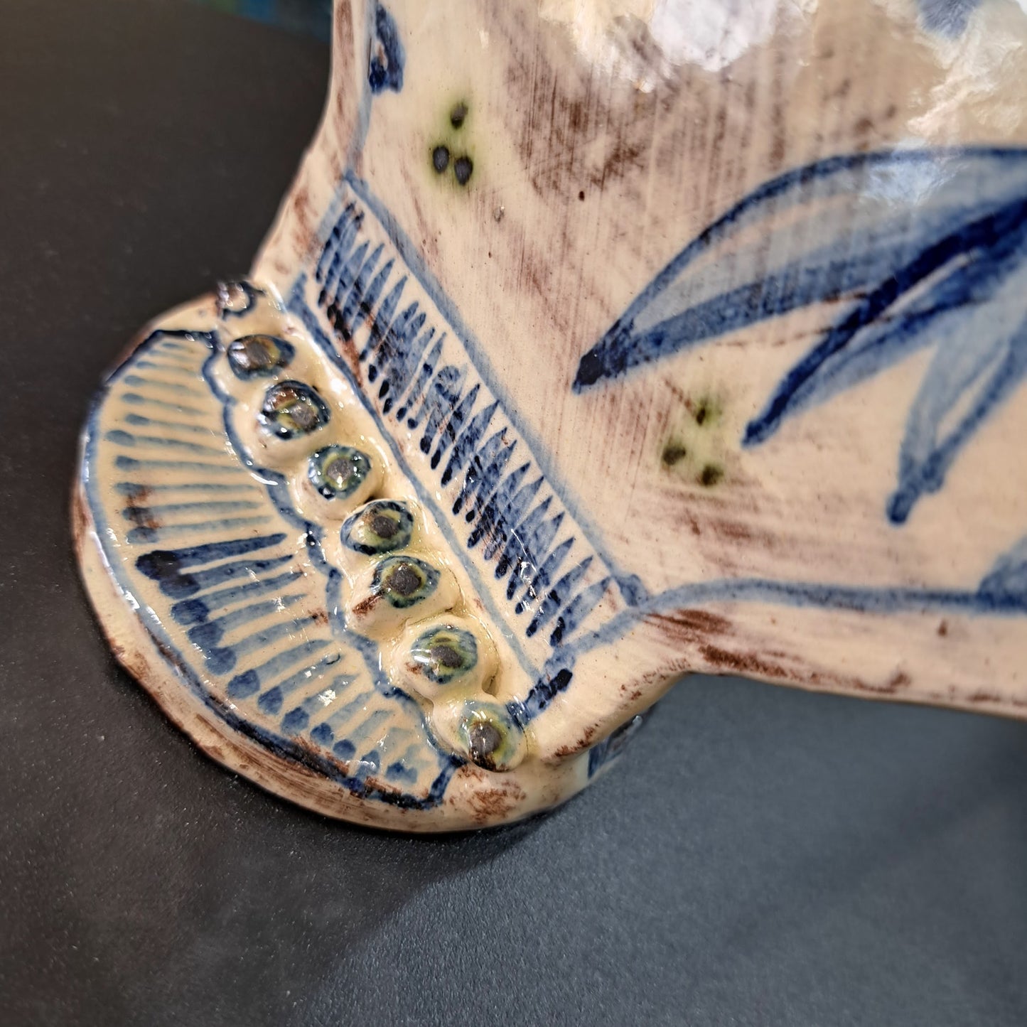 Adrift Pottery - Flat bird vase 23