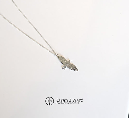 Karen J Ward - White Raven Necklace KW53