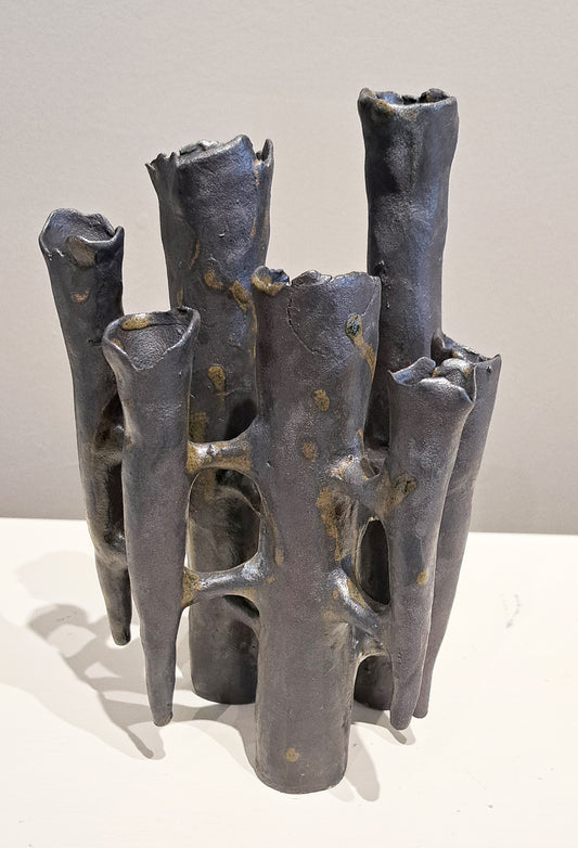 Jill Ford Ceramics - Grounded sculpture black small GRBS
