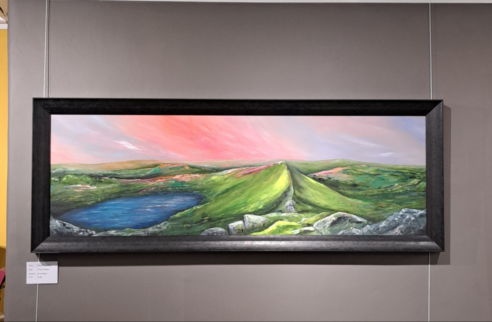 Christine Hughes - 'In Your Shadow' oil landscape