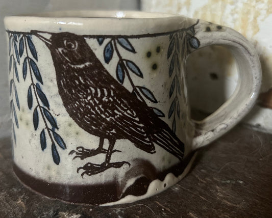 Adrift Pottery Slipware - Blackbird Mug