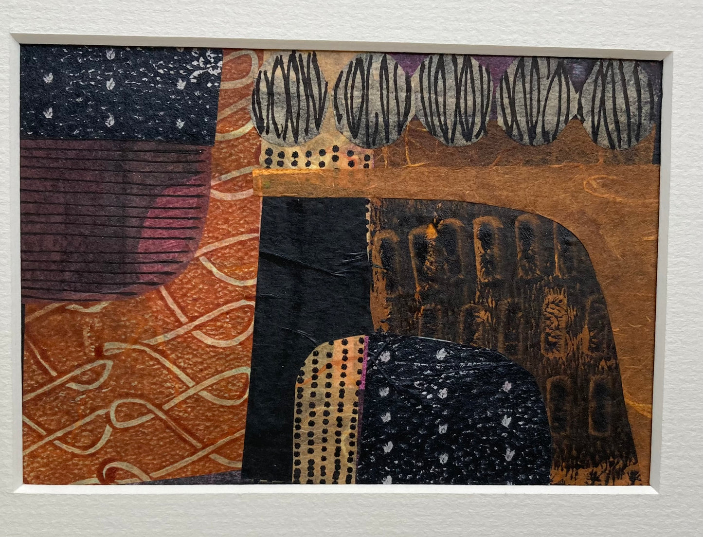 Anna-Marie Magson - Collagraph and Collage 'Terrain III'