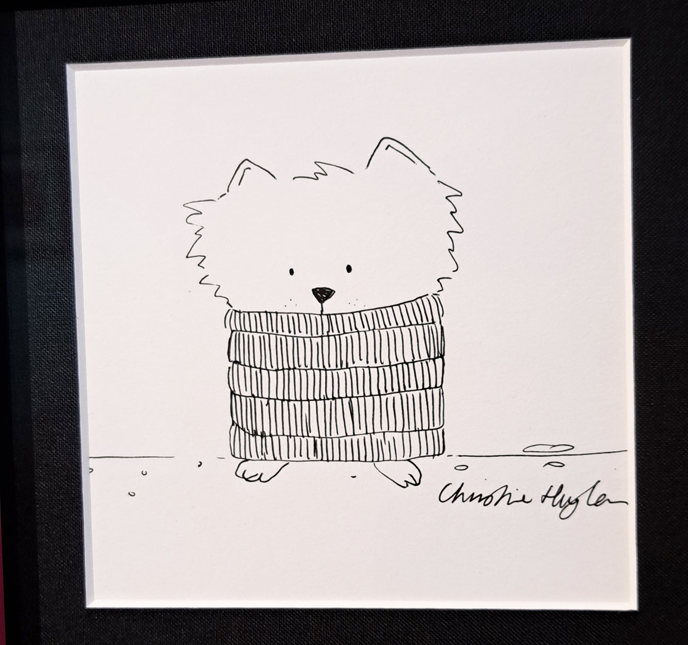 Christine Hughes Cat Illustration - Jumper For Cat