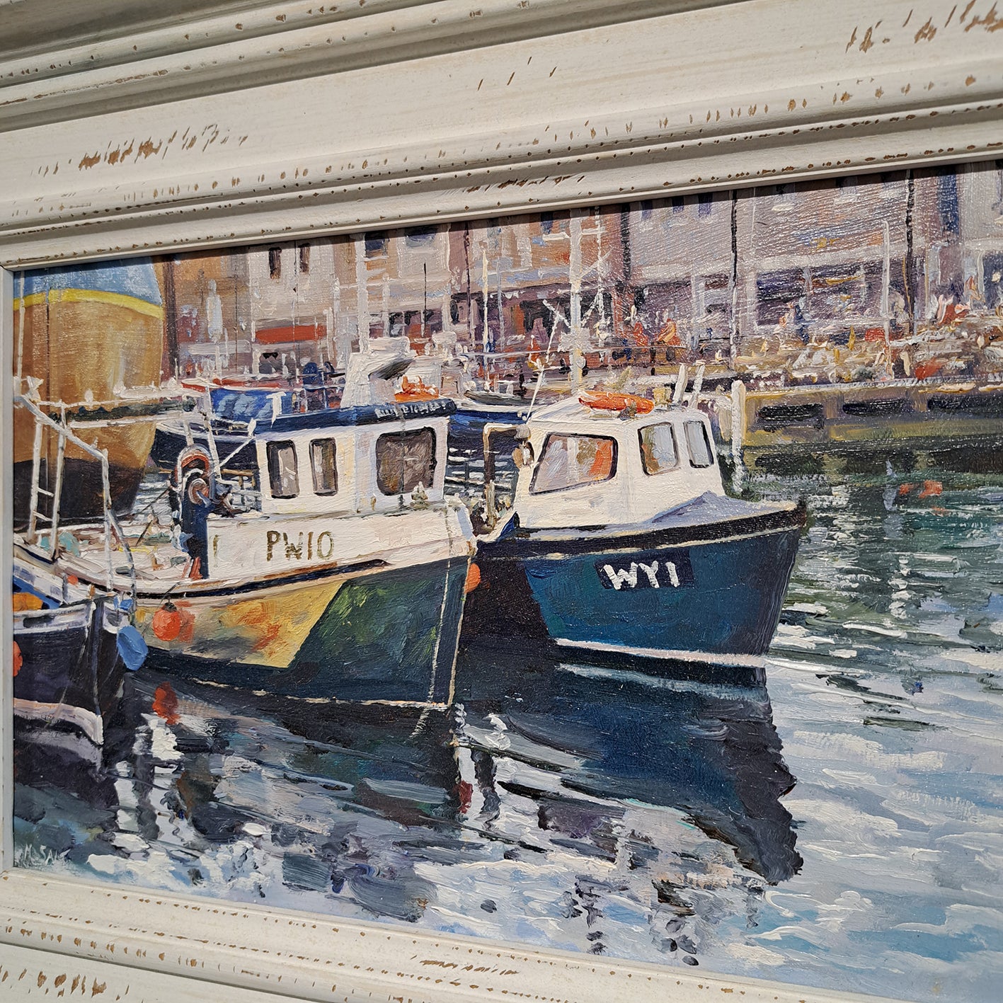 Michael J Salt RSMA RBSA - Staithes Original Oil Painting