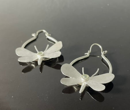 Anthea Peters - Flying moth earrings