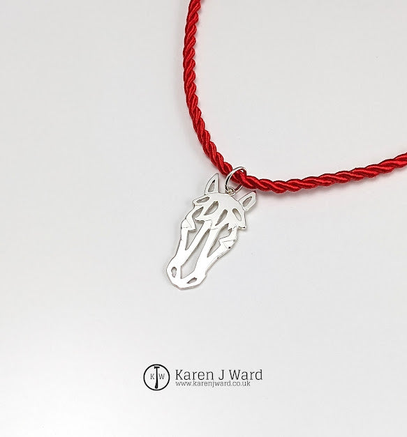 Karen J Ward - Equus pendant - Silver Challenge February