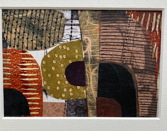 Anna-Marie Magson - Collagraph and Collage 'Terrain I'