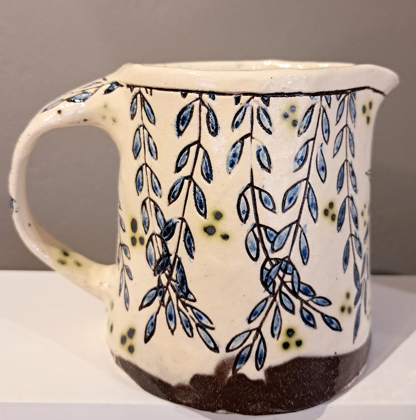 Adrift Pottery - Slipware Blackbird Jug