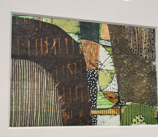 Anna-Marie Magson - Collagraph and Collage 'Terrain IV'