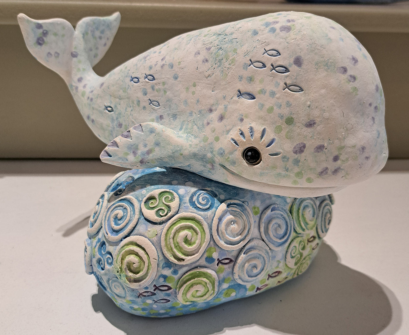 Kate Ellis - Beluga Whale on Rock