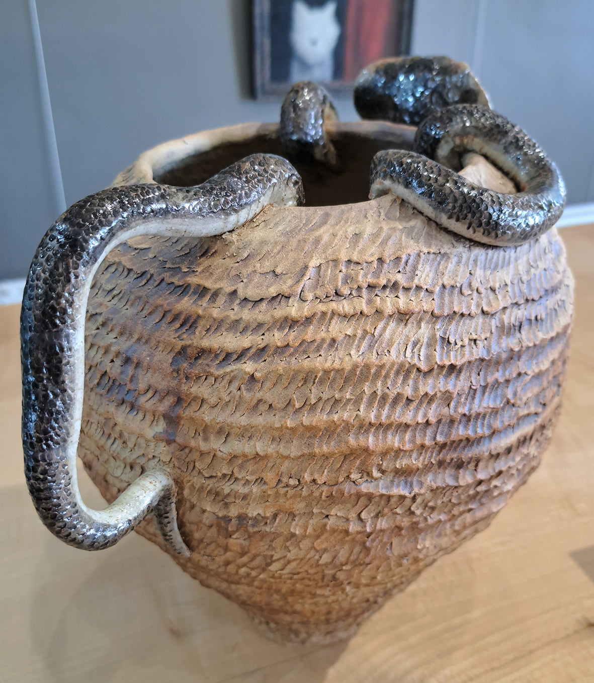 Charlotte Ward Ceramics - Cobra Snake Textured Vase