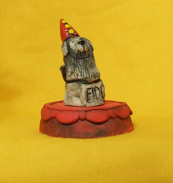 Christine Hughes - Sculptures - Fido The Clown Dog