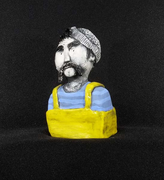 Christine Hughes - Sculptures - Whitby Fisherman in his blue gansey