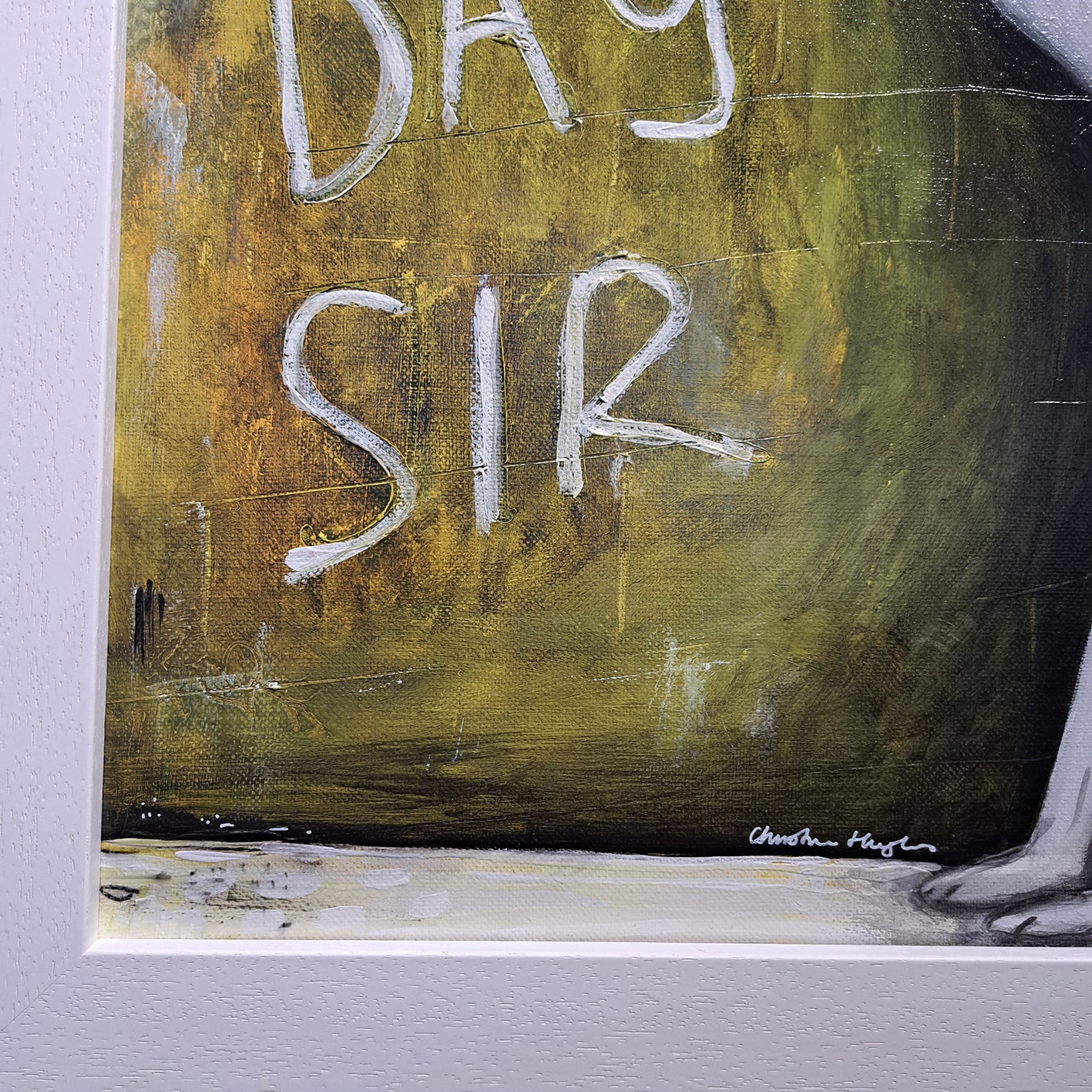 Christine Hughes Illustration - 'Good Day Sir' Labrador original Painting