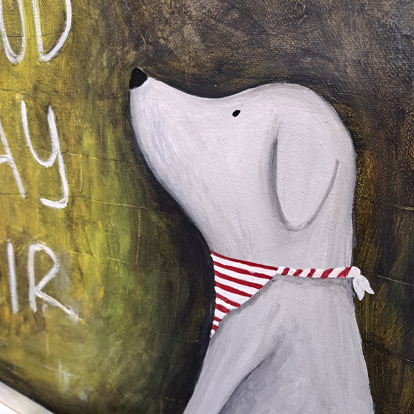 Christine Hughes Illustration - 'Good Day Sir' Labrador original Painting