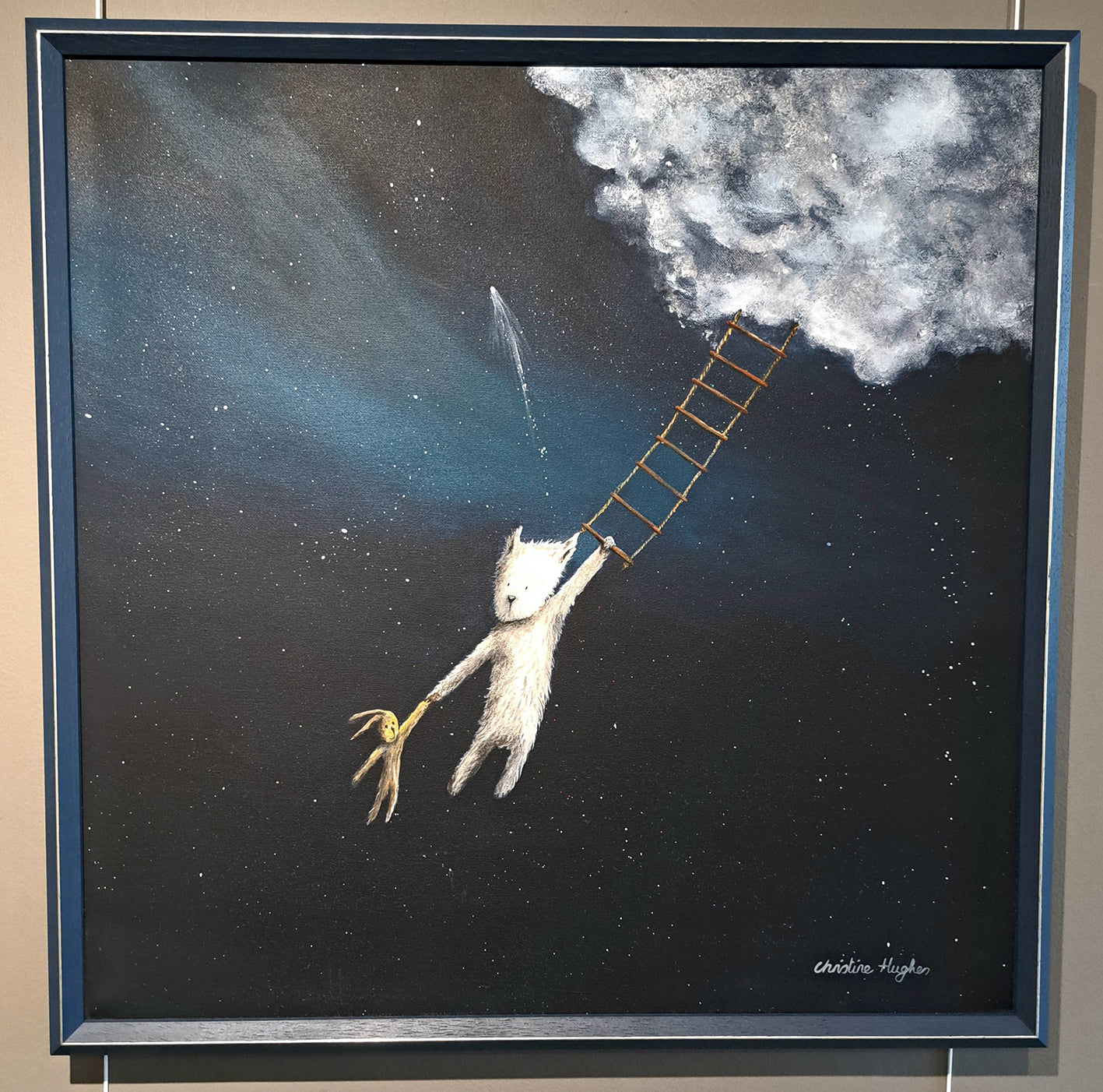 Christine Hughes - Hold On, West Highland Terrier Illustration