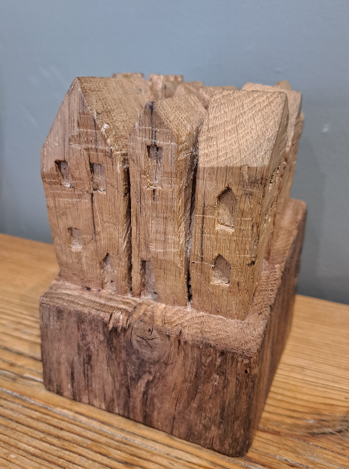 Mike Nowill - Wood Sculptures, Tuscan Village in Oak