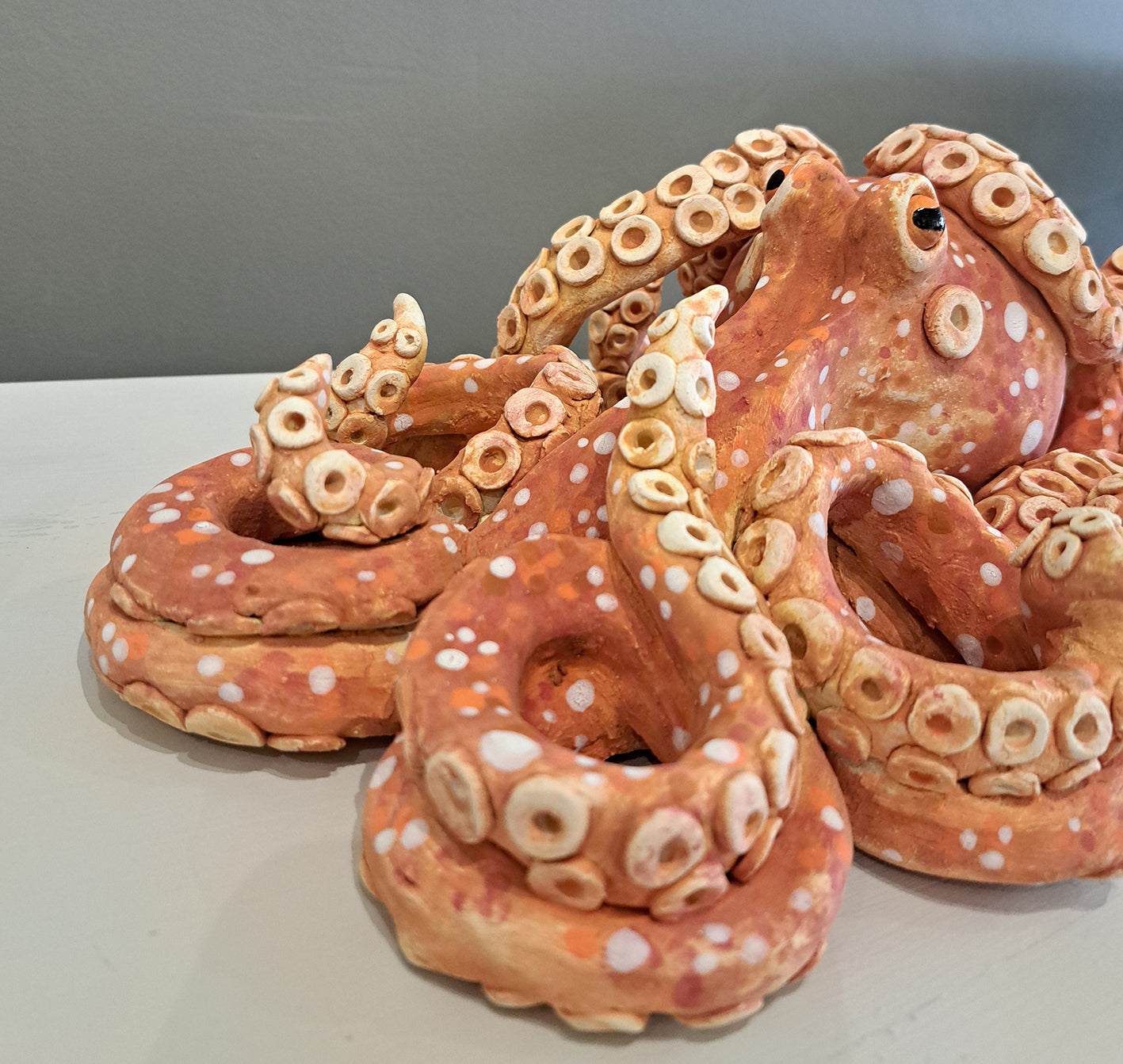 Kate Ellis - Orange Octopus Large