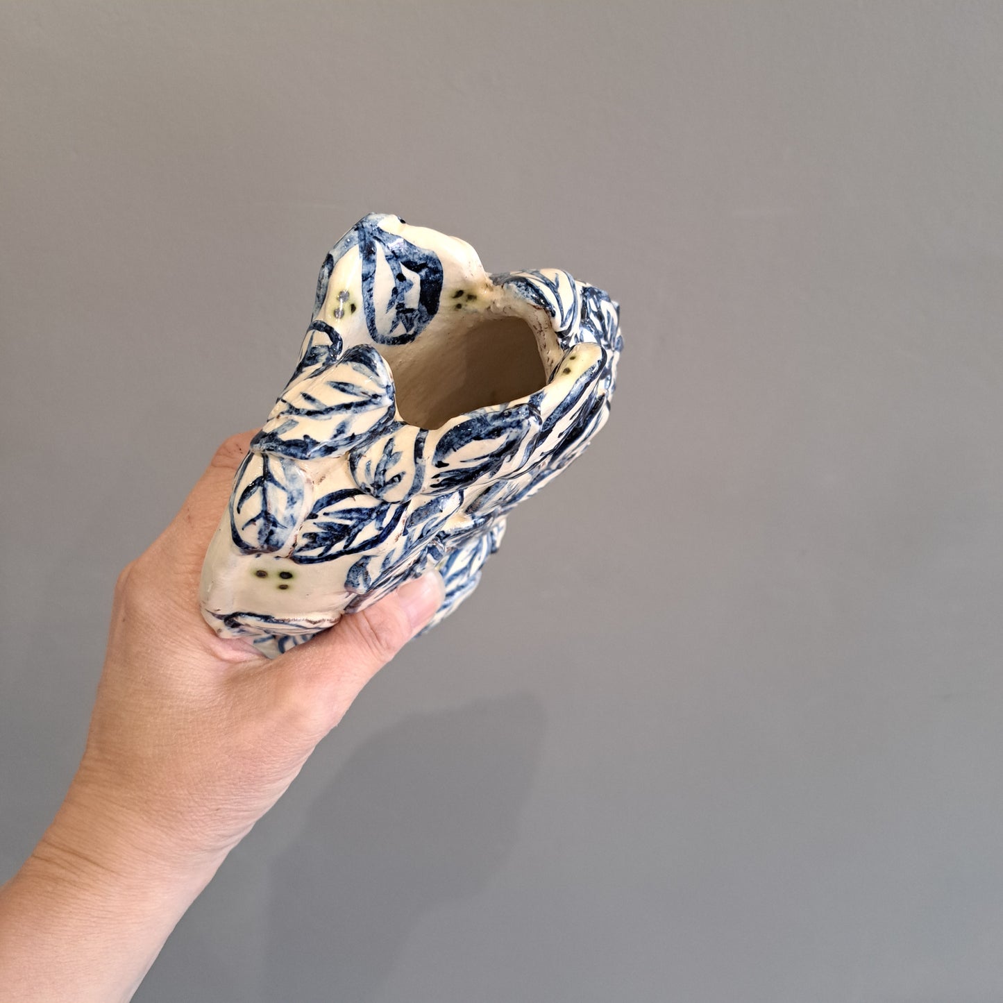 Adrift Pottery - Wren vase with sprigs 24