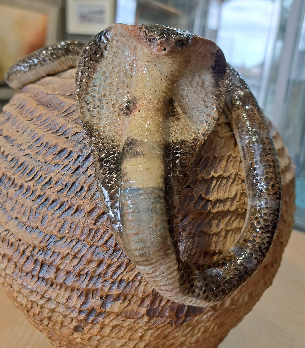 Charlotte Ward Ceramics - Cobra Snake Textured Vase
