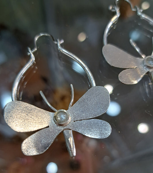 Anthea Peters - Flying moth earrings